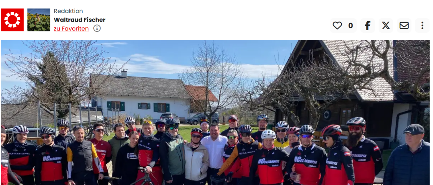 Pressebericht MeinBezirk – Die Mountainbike-Saison in der Südsteiermark ist eröffnet